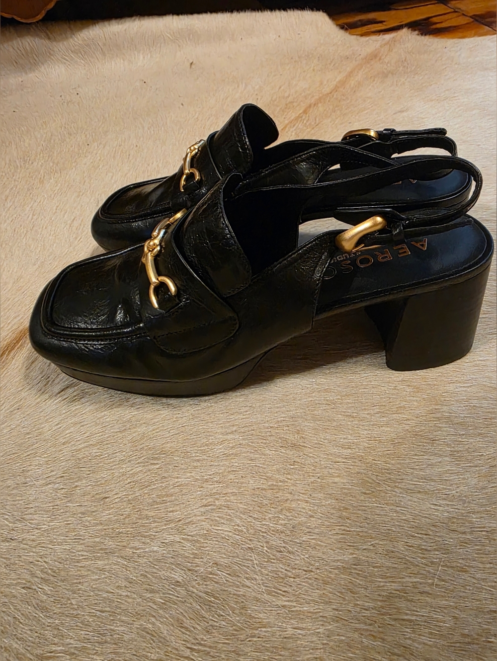 AREOSOLE Sorin Slingback Bit Loafer Pump SZ 8 - Picture 5 of 12